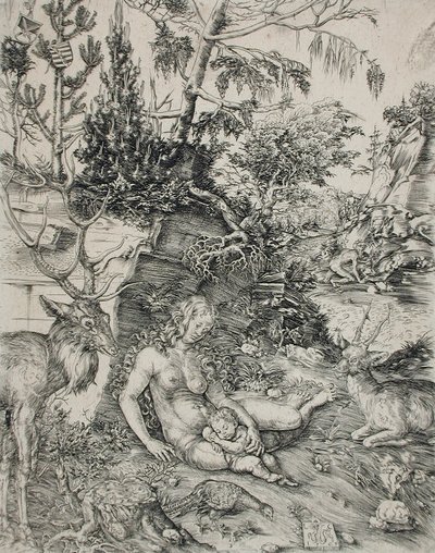 Den helige Johannes Chrysostomos botgöring av Lucas Cranach the Elder