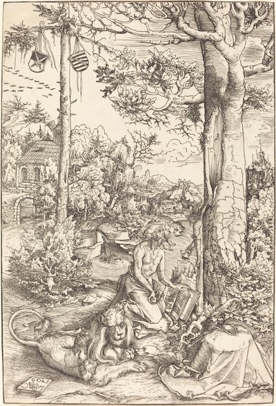 Sankt Hieronymus ånger av Lucas Cranach the Elder