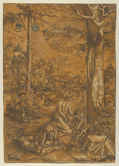 The Penitence of St. Hieronymus, 1509. av Lucas Cranach the Elder