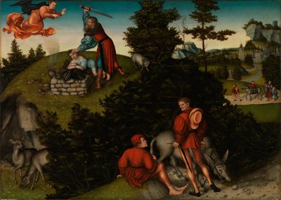 Offer av Abraham av Lucas Cranach the Elder