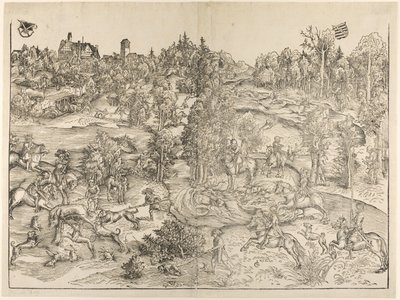 Jakten på hjorten av Lucas Cranach the Elder