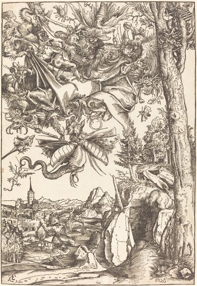 Sankt Antonius frestelse av Lucas Cranach the Elder