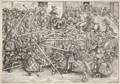 Turneringen med lansar, 1509. av Lucas Cranach the Elder