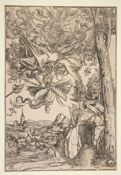 Sankt Antonius vedermödor av Lucas Cranach the Elder