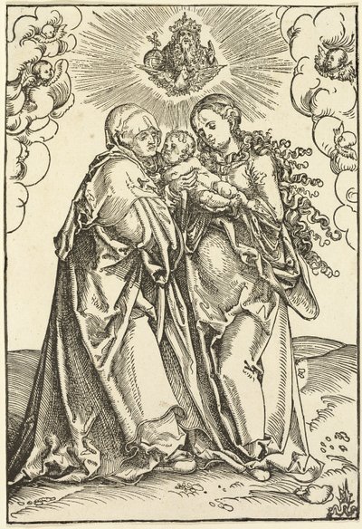Jungfru Maria med barnet och Sankta Anna av Lucas Cranach the Elder