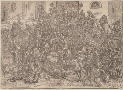 Turnering, 1509 av Lucas Cranach the Elder