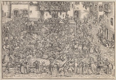 Turnering, 1509 av Lucas Cranach the Elder