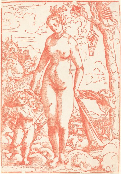 Venus och Amor av Lucas Cranach the Elder