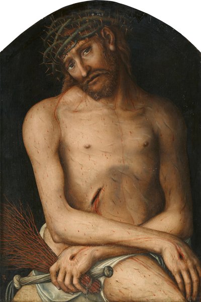 Tyska: Christus als Schmerzensmann Kristus som smärtornas man av Lucas Cranach the Elder and workshop