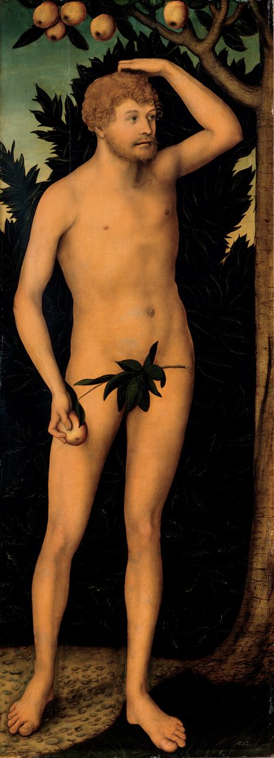 Adam och Eva av Lucas Cranach the Younger