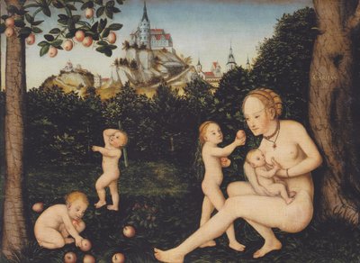 Välgörenhet av Lucas Cranach the Younger