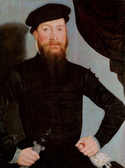 Tyska: Manligt porträtt Manligt porträtt av Lucas Cranach the Younger