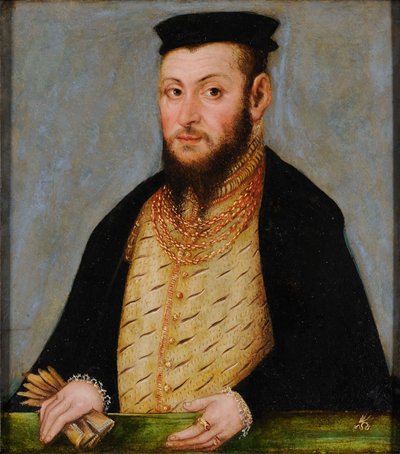 Polska: Porträtt av Zygmunta Augusta (1520-1572), króla Polski Sigismund II Augustus. av Lucas Cranach the Younger