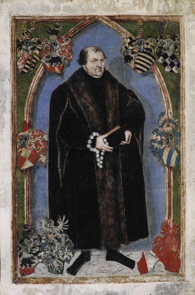 Porträtt av George III, prins av Anhalt-Dessau 1507-1553, 1553 av Lucas Cranach the Younger