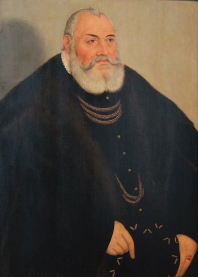 Porträtt av Georg den fromme av Brandenburg-Ansbach av Lucas Cranach the Younger