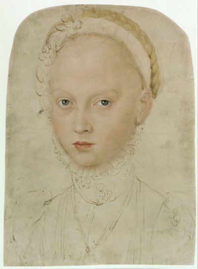 Porträtt av prinsessan Elisabeth av Sachsen av Lucas Cranach the Younger