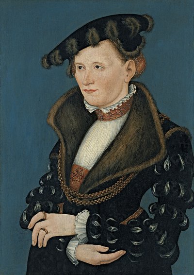 Porträtt av en kvinna, 1539 av Lucas Cranach the Younger