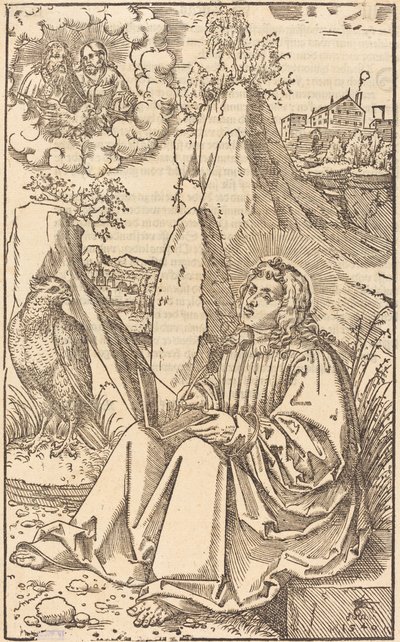 Sankt Johannes i ett landskap av Lucas Cranach the Younger