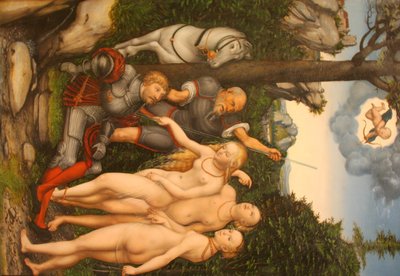 Domen i Paris av Lucas Cranach the Younger