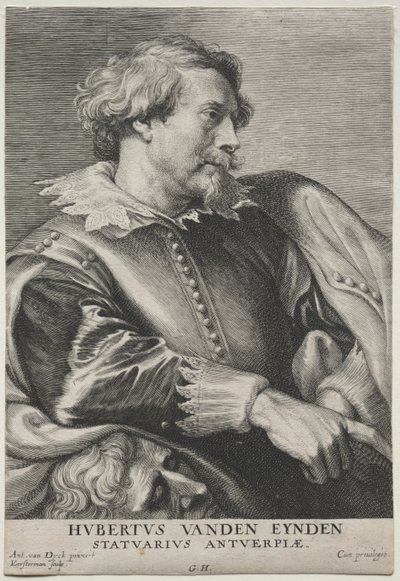 Porträtt av Hubert van den Eyden av Lucas Emil Vorsterman