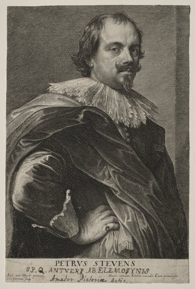 Porträtt av Peter Stevens. av Lucas Emil Vorsterman