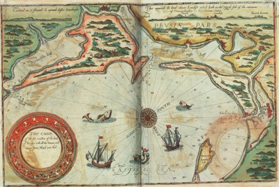 Preussens kust med alla hamnar och floder från Memel till Heel av Lucas Janszoon Waghenaer