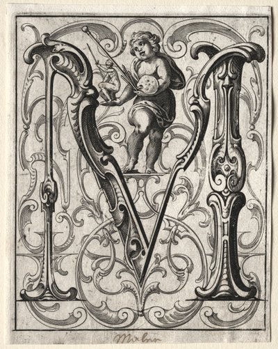 Nytt ABC-häfte: M, 1627. av Lucas Kilian