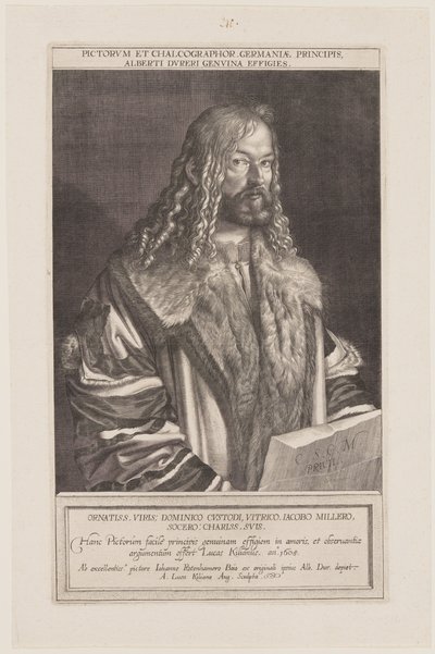 Porträtt av Albrecht Dürer av Lucas Kilian