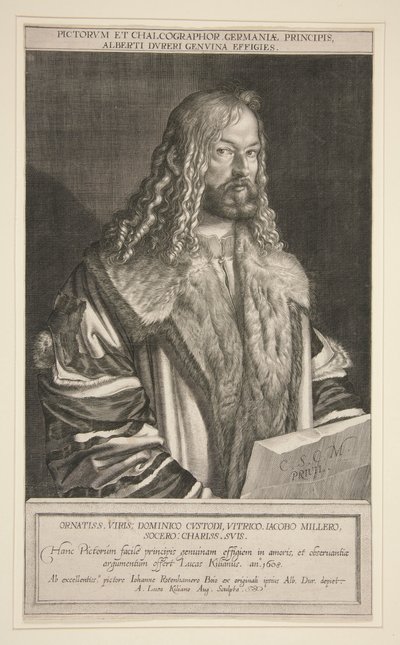 Porträtt av Albrecht Durer av Lucas Kilian