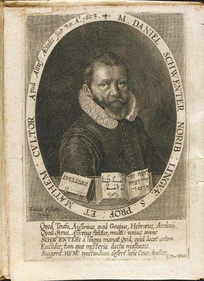 Porträtt av Daniel Schwenter 1585-1636 av Lucas Kilian