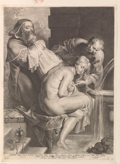 Susanna och de äldre av Lucas Vorsterman (I)