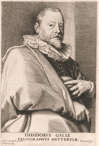 Theodore Galle / Theodorvs Galle / Calcographvs Antwerpen av Lucas Vorsterman
