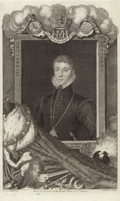 Porträtt av Henry, Lord Darnley av Lucas de Heere