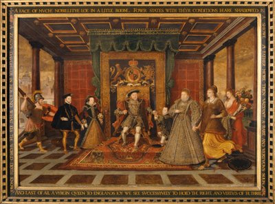 "The family of Henry VIII: An Allegory of the Tudor Succession", 1572 av Lucas de Heere