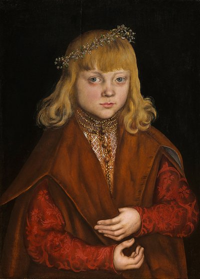 A Prince of Saxony, ca 1517 (olja på panel) av Lucas the Elder Cranach