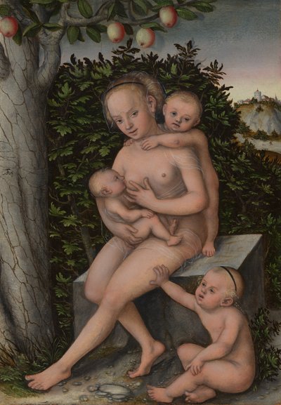 Välgörenhet av Lucas the Elder Cranach