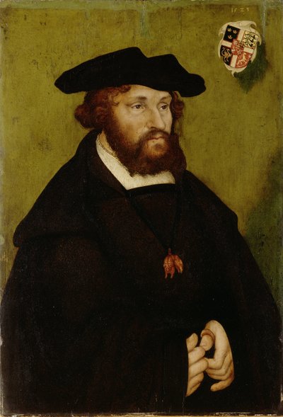 Christian II de Danemark, Norvege et Suede - Porträtt av kung Christian II av Danmark (1481-1559), av Cranach, Lucas, den äldre (1472-1553). Olja på trä av Lucas the Elder Cranach