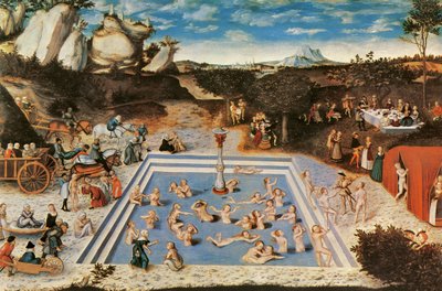 Fountain of Youth (olja på duk) av Lucas the Elder Cranach