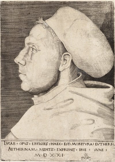 Martin Luther som en Augustinerbroder av Lucas Cranach den äldre 1521 av Lucas the Elder Cranach
