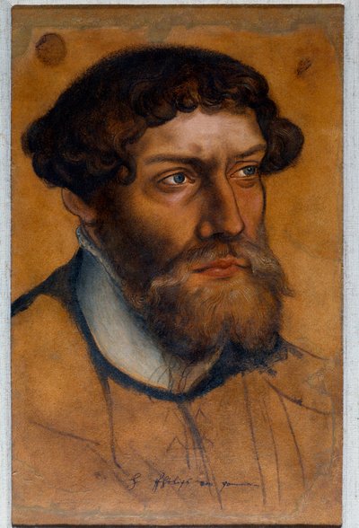 Porträtt av Filip I av Pommern, Reformens prins Ritningspastell av Lucas Cranach den gamle (eller den äldre) av Lucas the Elder Cranach