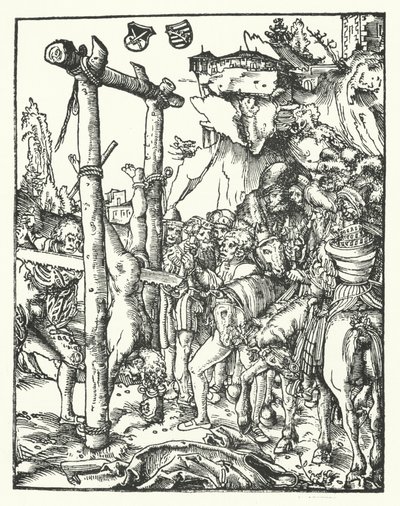 Simon, från de tolv apostlarnas martyrskap av Lucas the Elder Cranach