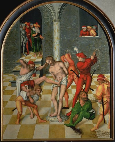 Kristi flagellation av Lucas the Elder Cranach