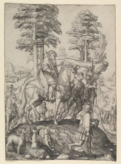 Abigail Before David, ca. 1507. av Lucas van Leyden