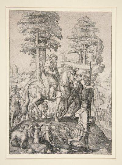 Abigail före David av Lucas van Leyden