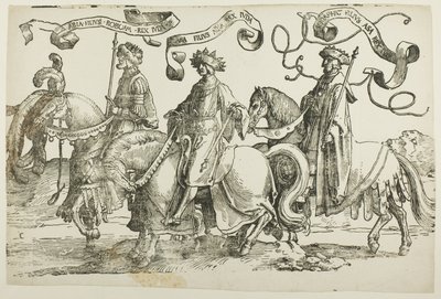 Abija, Asa, Josafat, tallrik två, från Israels tolv kungar av Lucas van Leyden
