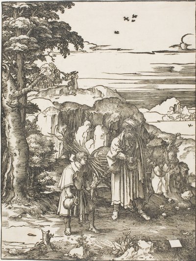 Abraham och Isak av Lucas van Leyden