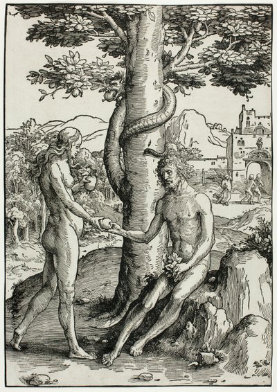 Adam och Eva (Människans fall) av Lucas van Leyden