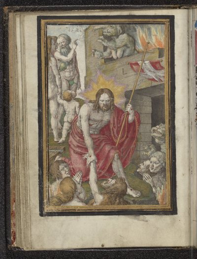 Nedstigning till Limbo Passion of Christ (serietitel) av Lucas van Leyden