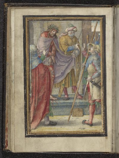Kristus visad för folket (Ecce Homo) Passion of Christ (serietitel) av Lucas van Leyden