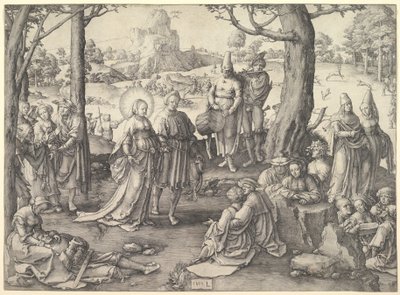Heliga Maria Magdalenas dans av Lucas van Leyden